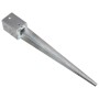 Ground spikes 6 units galvanized steel silver 9x9x75 cm by vidaXL, Spikes for anchoring in the ground - Ref: Foro24-145414, P...