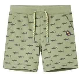 Kindershorts mit Kordelzug hellkhaki 104 von , Kinderhosen - Ref: Foro24-12325, Preis: 11,99 €, Rabatt: %