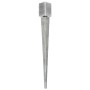 Ground spikes 6 pcs silver galvanized steel 9x9x90 cm by vidaXL, Spikes for anchoring in the ground - Ref: Foro24-145417, Pri...