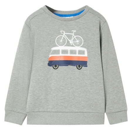 Children's sweatshirt light khaki mélange 116 by , Kids T-shirts - Ref: Foro24-12056, Price: 10,72 €, Discount: %