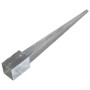 Ground spikes 6 pcs silver galvanized steel 9x9x90 cm by vidaXL, Spikes for anchoring in the ground - Ref: Foro24-145417, Pri...