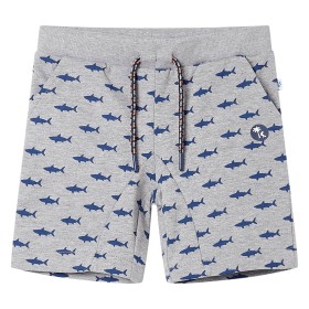 Children's shorts with gray melange drawstring 140 by , kids pants - Ref: Foro24-12333, Price: 11,99 €, Discount: %