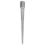 Ground spikes 2 pcs silver galvanized steel 7x7x90 cm by vidaXL, Spikes for anchoring in the ground - Ref: Foro24-145404, Pri...