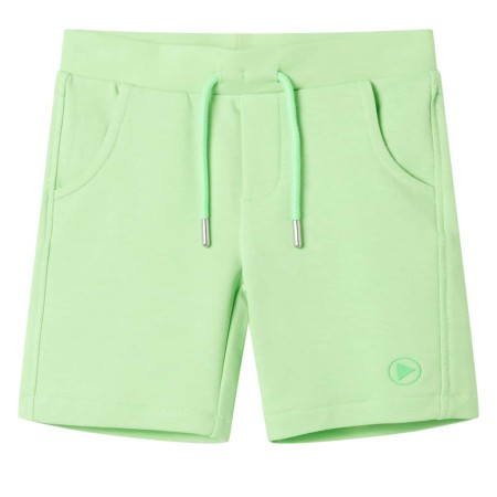 Pantalón corto infantil verde flúor 128 de , Pantalones de niños - Ref: Foro24-12507, Precio: 11,99 €, Descuento: %