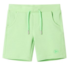 Pantalón corto infantil verde flúor 104 de , Pantalones de niños - Ref: Foro24-12505, Precio: 11,99 €, Descuento: %