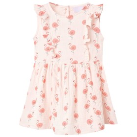 Vestido infantil con volantes rosa suave 116 de , Vestidos de niños - Ref: Foro24-11481, Precio: 12,99 €, Descuento: %