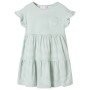 Children's dress with mint green ruffle sleeves 128 by , Children's dresses - Ref: Foro24-11512, Price: 11,71 €, Discount: %