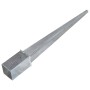 Ground spikes 12 units galvanized steel silver 8x8x76 cm by vidaXL, Spikes for anchoring in the ground - Ref: Foro24-145409, ...