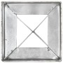 Picas de tierra 2 uds acero galvanizado plateado 10x10x76 cm de vidaXL, Puntas para anclaje en el suelo - Ref: Foro24-145419,...