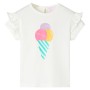 Ecru children's t-shirt 116 by , Kids T-shirts - Ref: Foro24-11531, Price: 8,74 €, Discount: %