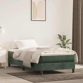 Dark green velvet pocket spring mattress 120x190x20 cm by , Mattresses - Ref: Foro24-4007157, Price: 184,60 €, Discount: %