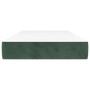 Colchón muelles ensacados terciopelo verde oscuro 120x190x20 cm de , Colchones - Ref: Foro24-4007157, Precio: 184,44 €, Descu...