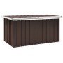 Brown garden storage box 129x67x65 cm by vidaXL, Outdoor storage boxes - Ref: Foro24-46264, Price: 101,14 €, Discount: %