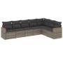 7-teiliges Gartensofa-Set mit grauen PE-Rattan-Kissen von , Gartensets - Ref: Foro24-3258434, Preis: 453,04 €, Rabatt: %