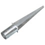 Ground spikes 2 units silver galvanized steel 8x61 cm by vidaXL, Spikes for anchoring in the ground - Ref: Foro24-145429, Pri...