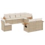 Garden sofa set with beige cushions 8 pcs PE rattan by , Garden sets - Ref: Foro24-3259405, Price: 670,05 €, Discount: %