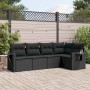 5-teiliges Gartenmöbel-Set und schwarze synthetische Rattankissen von , Gartensets - Ref: Foro24-3252462, Preis: 417,99 €, Ra...