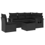 6-piece garden sofa set and black synthetic rattan cushions by , Garden sets - Ref: Foro24-3252512, Price: 493,38 €, Discount: %