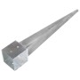 Ground spikes 6 units galvanized steel silver 14x14x91 cm by vidaXL, Spikes for anchoring in the ground - Ref: Foro24-145428,...