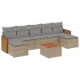 Garden sofa set with beige cushions 8 pcs PE rattan by , Garden sets - Ref: Foro24-3260323, Price: 528,99 €, Discount: %