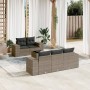 6-piece garden furniture set and gray synthetic rattan cushions by , Garden sets - Ref: Foro24-3254637, Price: 517,38 €, Disc...