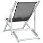 Folding beach chairs 2 units aluminum and gray textilene by , Garden chairs - Ref: Foro24-360167, Price: 116,10 €, Discount: %