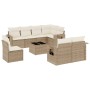 Set de sofás de jardín 9 pzas con cojines ratán sintético beige de , Conjuntos de jardín - Ref: Foro24-3252785, Precio: 794,9...