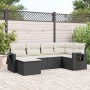 6-teiliges Gartensofa-Set und schwarze synthetische Rattankissen von , Gartensets - Ref: Foro24-3252793, Preis: 418,47 €, Rab...