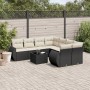 8-piece garden sofa set and black synthetic rattan cushions by , Garden sets - Ref: Foro24-3253493, Price: 576,60 €, Discount: %