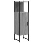 Sonoma gray engineered wood bathroom cabinet 33x33x120.5 cm by , Dressing tables - Ref: Foro24-842469, Price: 61,88 €, Discou...