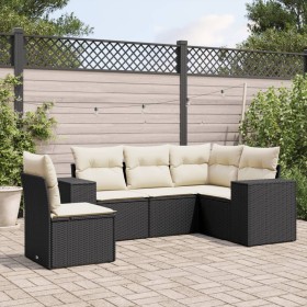 5-teiliges Gartenmöbel-Set und schwarze synthetische Rattankissen von , Gartensets - Ref: Foro24-3222565, Preis: 356,32 €, Ra...