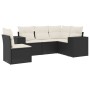 Set de muebles de jardín 5 pzas y cojines ratán sintético negro de , Conjuntos de jardín - Ref: Foro24-3222565, Precio: 369,3...