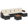 8-piece garden sofa set and black synthetic rattan cushions by , Garden sets - Ref: Foro24-3258640, Price: 445,45 €, Discount: %