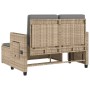 Garden recliner with beige synthetic rattan cushions by , garden benches - Ref: Foro24-365821, Price: 287,59 €, Discount: %