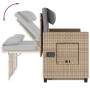 Garden recliner with beige synthetic rattan cushions by , garden benches - Ref: Foro24-365821, Price: 287,59 €, Discount: %