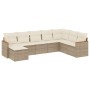 Garden sofa set with beige cushions 8 pcs PE rattan by , Garden sets - Ref: Foro24-3258649, Price: 597,34 €, Discount: %