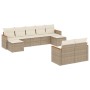 9-piece garden sofa set with beige synthetic rattan cushions by , Garden sets - Ref: Foro24-3258803, Price: 675,34 €, Discoun...