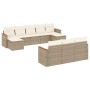 Gartensofa-Set mit beigen Kissen, 10-teilig, synthetisches Rattan von , Gartensets - Ref: Foro24-3258817, Preis: 735,90 €, Ra...