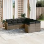 8-piece garden sofa set and gray synthetic rattan cushions by , Garden sets - Ref: Foro24-3258959, Price: 511,15 €, Discount: %