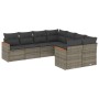 8-piece garden sofa set and gray synthetic rattan cushions by , Garden sets - Ref: Foro24-3258959, Price: 511,15 €, Discount: %