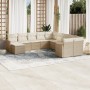 11-teiliges Gartensofa-Set mit beigen synthetischen Rattankissen von , Gartensets - Ref: Foro24-3258971, Preis: 780,06 €, Rab...