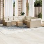 12-teiliges Gartensofa-Set und braune synthetische Rattankissen von , Gartensets - Ref: Foro24-3258978, Preis: 886,83 €, Raba...