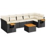 8-piece garden sofa set and black synthetic rattan cushions by , Garden sets - Ref: Foro24-3259053, Price: 492,99 €, Discount: %