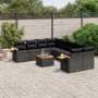 8-teiliges Gartensofa-Set und schwarze synthetische Rattankissen von , Gartensets - Ref: Foro24-3259066, Preis: 619,93 €, Rab...