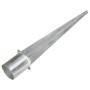 Ground spikes 6 units silver galvanized steel 12x91 cm by vidaXL, Spikes for anchoring in the ground - Ref: Foro24-145434, Pr...