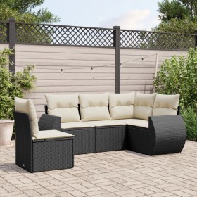 5-teiliges Gartenmöbel-Set und schwarze synthetische Rattankissen von , Gartensets - Ref: Foro24-3253703, Preis: 350,44 €, Ra...