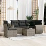 6-piece garden furniture set and gray synthetic rattan cushions by , Garden sets - Ref: Foro24-3253717, Price: 447,77 €, Disc...