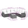 7-piece garden sofa set with gray PE rattan cushions by , Garden sets - Ref: Foro24-3253757, Price: 500,08 €, Discount: %