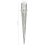 Ground spikes 6 units silver galvanized steel 12x91 cm by vidaXL, Spikes for anchoring in the ground - Ref: Foro24-145434, Pr...