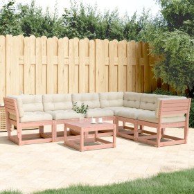 6-piece garden sofa set with Douglas fir wood cushions by , Garden sets - Ref: Foro24-3217023, Price: 619,29 €, Discount: %